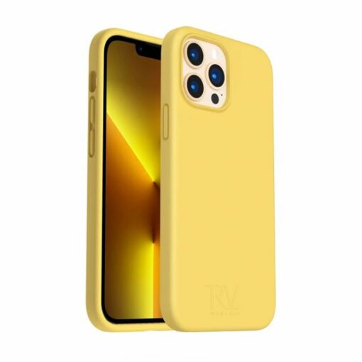 iphone 14 pro max silikonskal rvelon gul