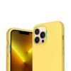 iphone 14 pro max silikonskal rvelon magsafe gul 1