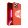 iphone 14 pro max silikonskal rvelon magsafe rosa