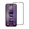 iphone 14 pro max skarmskydd 3d hardat glas svart