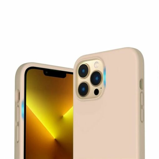 iphone 14 pro silikonskal rvelon beige 1