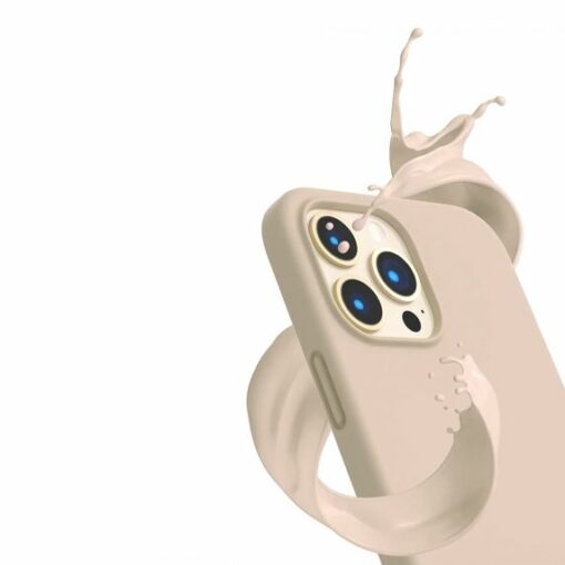 iphone 14 pro silikonskal rvelon magsafe beige 3