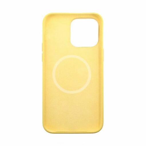 iphone 14 pro silikonskal rvelon magsafe gul 2
