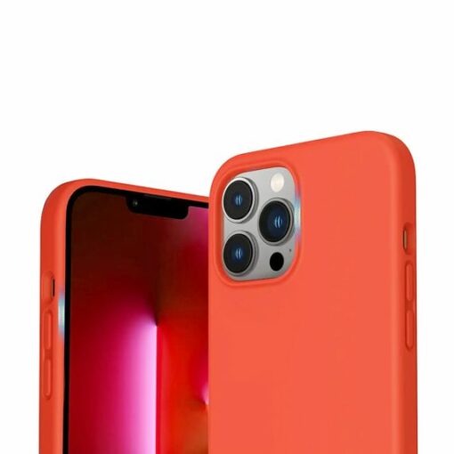 iphone 14 pro silikonskal rvelon magsafe rosa 1
