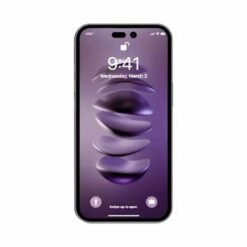 iphone 14 pro skarmskydd 3d hardat glas svart 1