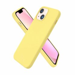 iphone 14 silikonskal rvelon yellow