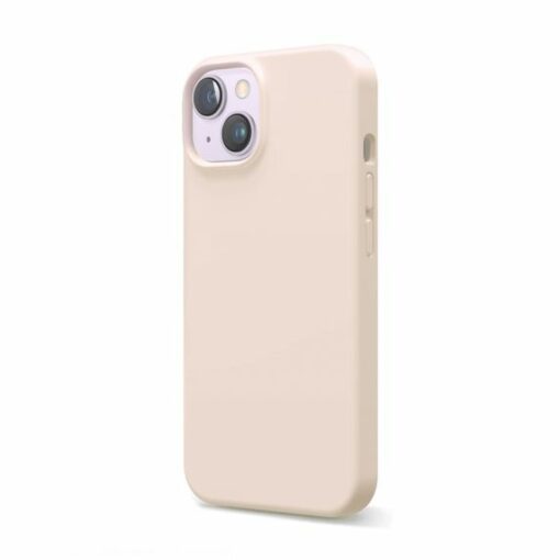 iphone 14 silikonskal sand rosa 2