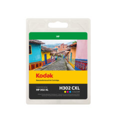 kodak 302xl f6u67ae color cyan magenta 18 ml hp kompatibel