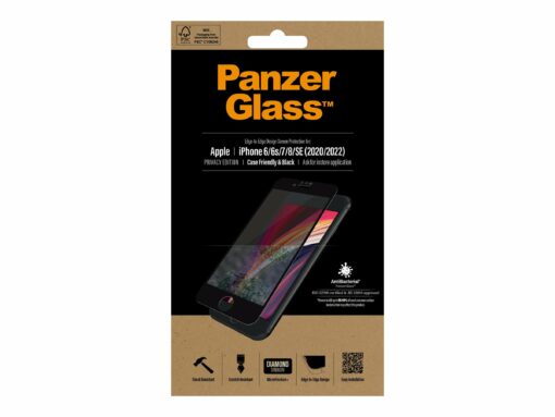 panzerglass black case friendly privacy sort for apple iphone 6 6s 7 8 1 6