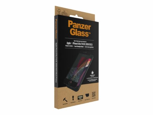 panzerglass black case friendly privacy sort for apple iphone 6 6s 7 8 1 7
