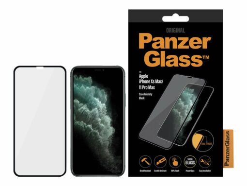 panzerglass case friendly 65 sort krystalklar for apple iphone 11 pro max 1 2