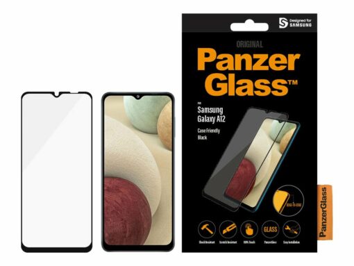 panzerglass case friendly skaermbeskytter sort transparent 28