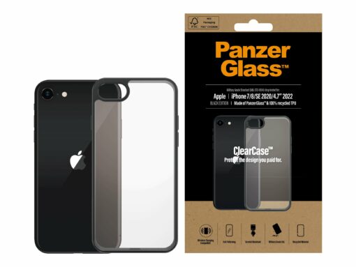 panzerglass clearcase black edition back sort for apple iphone 7 8 se 2 2