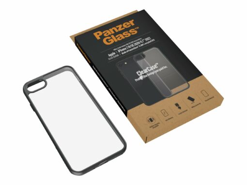 panzerglass clearcase black edition back sort for apple iphone 7 8 se 2 4