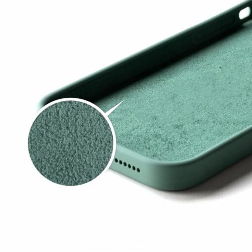 silicone case iphone 14 pine needle green 3