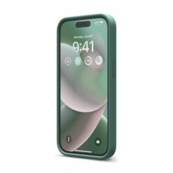silicone case iphone 14 pro pine needle green 1