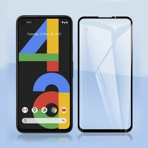 skarmskydd google pixel 4a 3d hardat glas svart 2