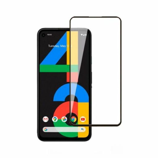 skarmskydd google pixel 4a 3d hardat glas svart miljo