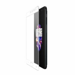 skarmskydd oneplus 5 heltackande hardat glas vit