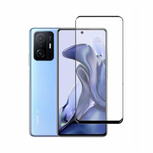 skarmskydd xiaomi 11t pro 3d hardat glas svart