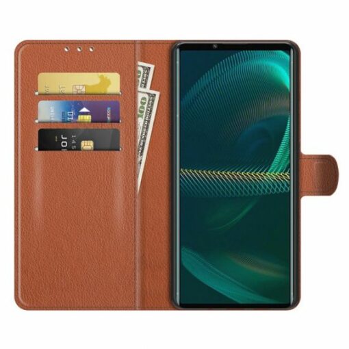 sony xperia 1 iv planboksfodral med stativ svart 1