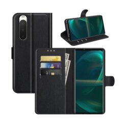 sony xperia 10 iv planboksfodral med stativ svart 1