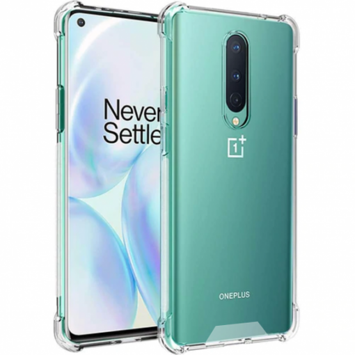 stottaligt mobilskal oneplus 8 transparent