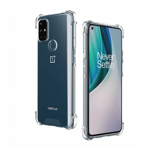 stottaligt mobilskal oneplus nord n10 5g transparent