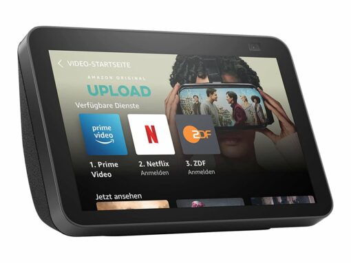 amazon echo show 8 2nd generation smart display antracit sort