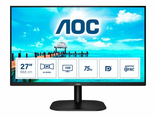 aoc 27b2qam 27 1920 x 1080 vga hd 15 hdmi displayport 75hz 3