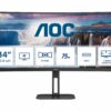 aoc cu34v5c bk 34 100hz 1ms 1