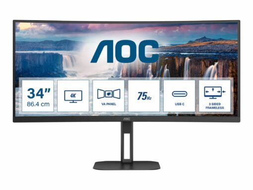 aoc cu34v5c bk 34 100hz 1ms 1