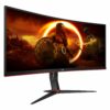 aoc gaming cu34g2x bk 34 3440 x 1440 hdmi displayport 144hz 2