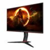 aoc gaming q27g2u bk 27 2560 x 1440 hdmi displayport 144hz pivot skaerm 2