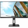 aoc q27p2q 27 2560 x 1440 vga hd 15 hdmi displayport 75hz pivot skaerm