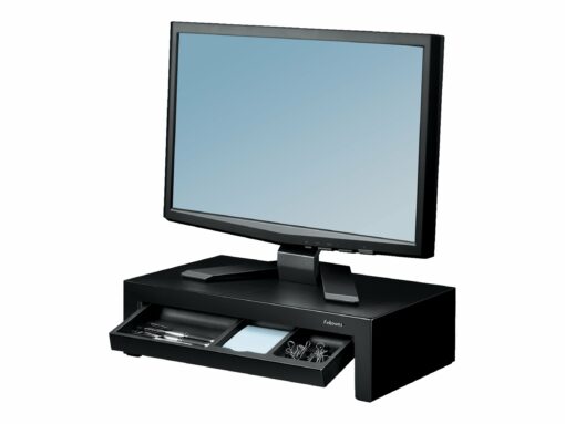 fellowes designer suites monitor riser hojdejusterbar monitorstand