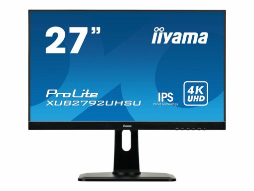 iiyama prolite 27 3840 x 2160 dvi hdmi displayport 60hz pivot skaerm