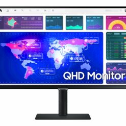 samsung s27a600uuu 27 2560 x 1440 hdmi displayport usb c 75hz pivot skaerm