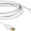 DeLOCK DisplayPort kabel 2 meter Vit