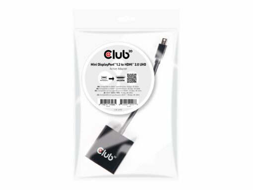 club 3d mini displayport til hdmi 20 3d 4k60h