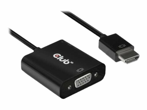 club 3d videointerfaceomformer hdmi vga sort 3