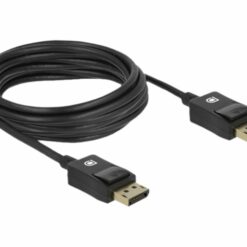 delock 20 pin displayport han 20 pin displayport han 4 m sort