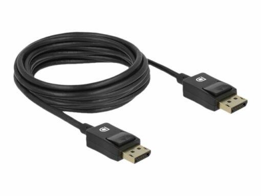 delock 20 pin displayport han 20 pin displayport han 4 m sort