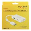 delock displayport adapter hvid 16cm 1