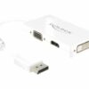 delock displayport adapter hvid 16cm