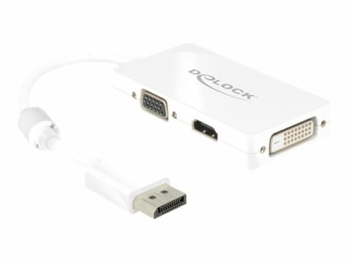 delock displayport adapter hvid 16cm