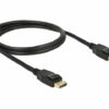 delock displayport han displayport han 1 m sort