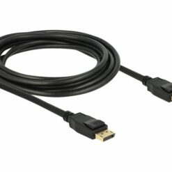 delock displayport han displayport han 3 m sort