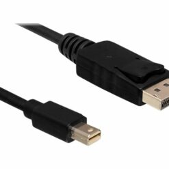 delock displayport han mini displayport han 5 m sort