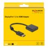 delock videoadapter displayport hdmi 20cm sort 1